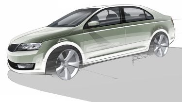 Skoda Rapid sketch