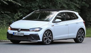 2022 VW Polo GTI spy shots front