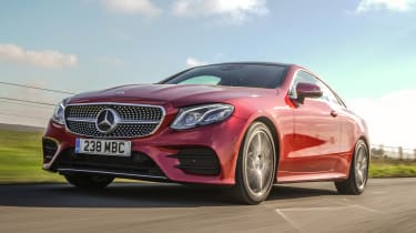 Mercedes E 400 d  Coupe - front tracking