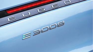 Electric car charging mega test - E-3008 badge
