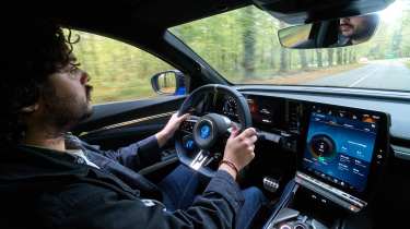 Jordan Katsianis driving the Alpine A390