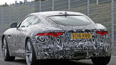 Jaguar F-Type Coupe 4cyl spy shot - rear quarter 2