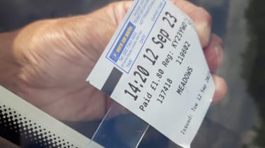 Skoda Karoq parking ticket holder