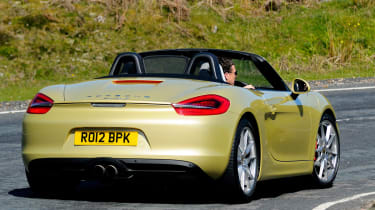 Porsche Boxster S rear cornering