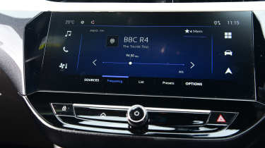Vauxhall Corsa - infotainment screen
