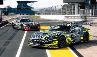 Mercedes-AMG GT Track Sport teaser - duo front 3/4 static