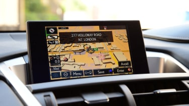 Lexus NX - sat-nav screen