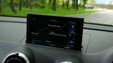 Audi A3 Cabriolet - sat nav screen