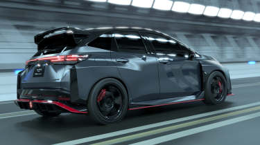 Nissan Aura Nismo RS Concept - dynamic rear angled in tunnel