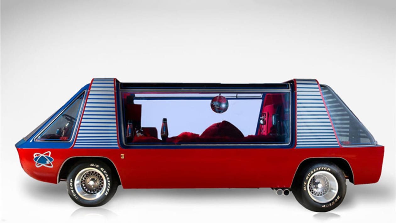 This 70s SuperVan comes with disco ball, VHS player and 5.2 V8 Auto