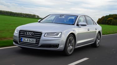 Audi A8 saloon 2014 front track