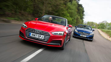 Audi A5 Cabriolet vs Mercedes C-Class Cabriolet - pictures ...