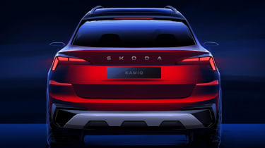 Skoda Design render of 2023 Skoda Kamiq - rear