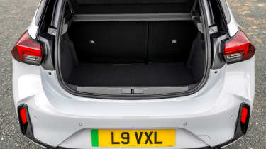 Vauxhall Corsa GSE boot seats up