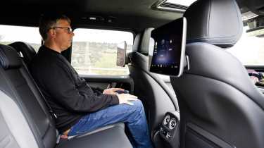 Paul Barker sat in the Mercedes G 580 with EQ Technology