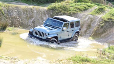 Jeep Wrangler - driving through ford
