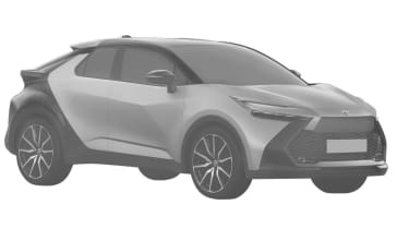Toyota Small SUV patent image - front angled facing right