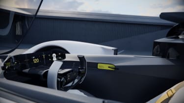 Polestar Synergy Design Concept - cockpit with canopy open