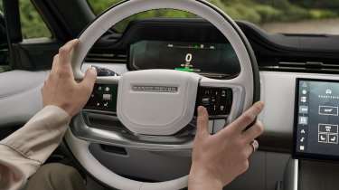 Range Rover Electric driving