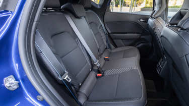 Renault Captur facelift UK - rear seats