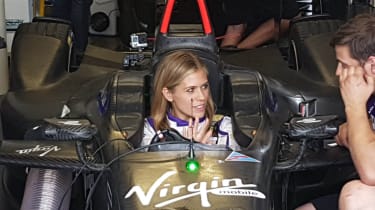 What is Formula E - Nicki in car