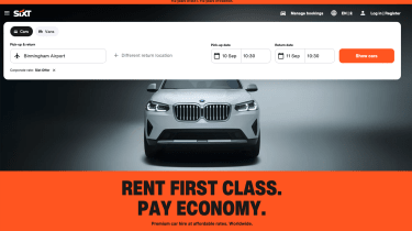 Best car rental sites - Sixt