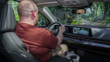 Ellis Hyde driving the facelifted Nissan Ariya
