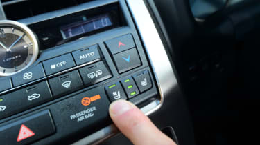 Lexus NX - heated and cooled seats button