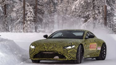 Aston Martin Vantage prototype - front action