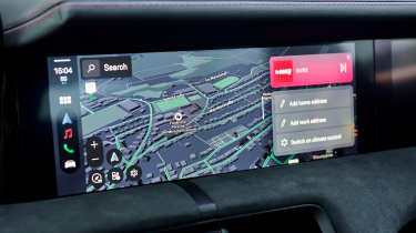 Porsche Taycan Turbo S Sport Turismo with E-Shift - centre infotainment screen