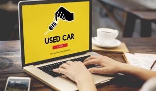&quot;Used car&quot; graphic on laptop