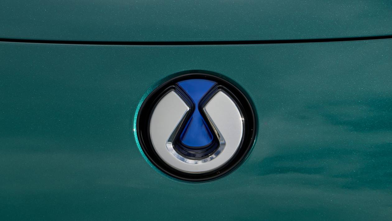 Denza Z9GT bonnet badge close-up