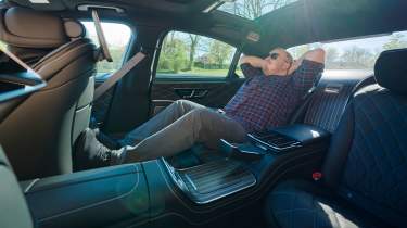 Ellis Hyde sat in the back of the Mercedes S-Class