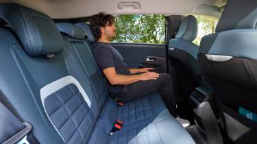Jordan Katsianis sat in the back of the Citroen C5 Aircross 