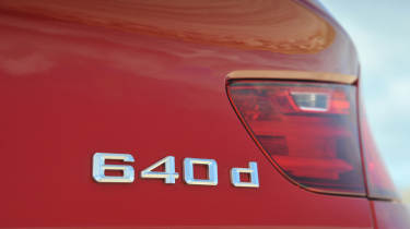 BMW 640d Coupe badge