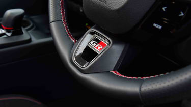 Toyota C-HR 2.0 Hybrid GR Sport steering wheel detail