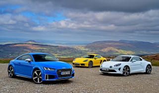 Audi TTS vs Alpine A110 vs Porsche 718 Cayman - header
