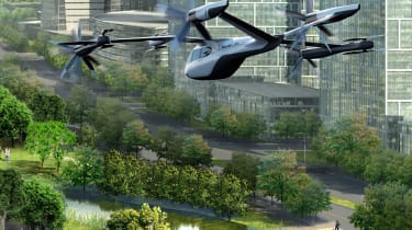 Hyundai flying concept - action