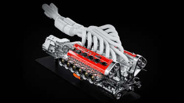 Nilu27 NILU hypercar engine - front angled