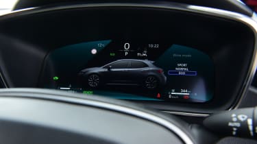 Toyota Corolla - dashboard screen (vehicle status)