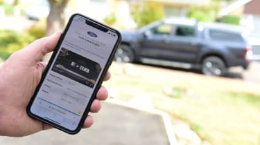 Ford inspection video on phone