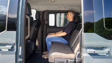 Rich Ingram sat in the Kia PV5