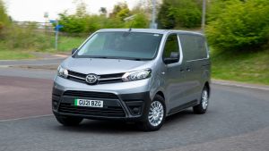 Toyota Proace Electric van - front cornering