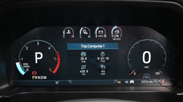 Ford Ranger Raptor - dashboard screen
