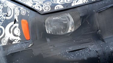 Jeep Renegade spy shot headlight