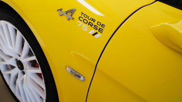 Alpine A110 Tour de Corse 75 - front wing badge