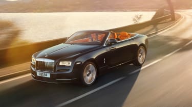 Rolls-Royce Dawn convertible driving 