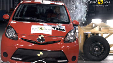 Toyota Aygo Euro NCAP crash test front