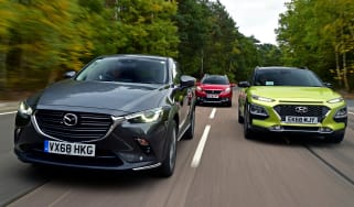 mazda cx-3 vs hyundai kona vs peugeot 2008 header