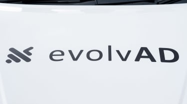 Nissan Leaf with evolvAD tech - bonnet branding